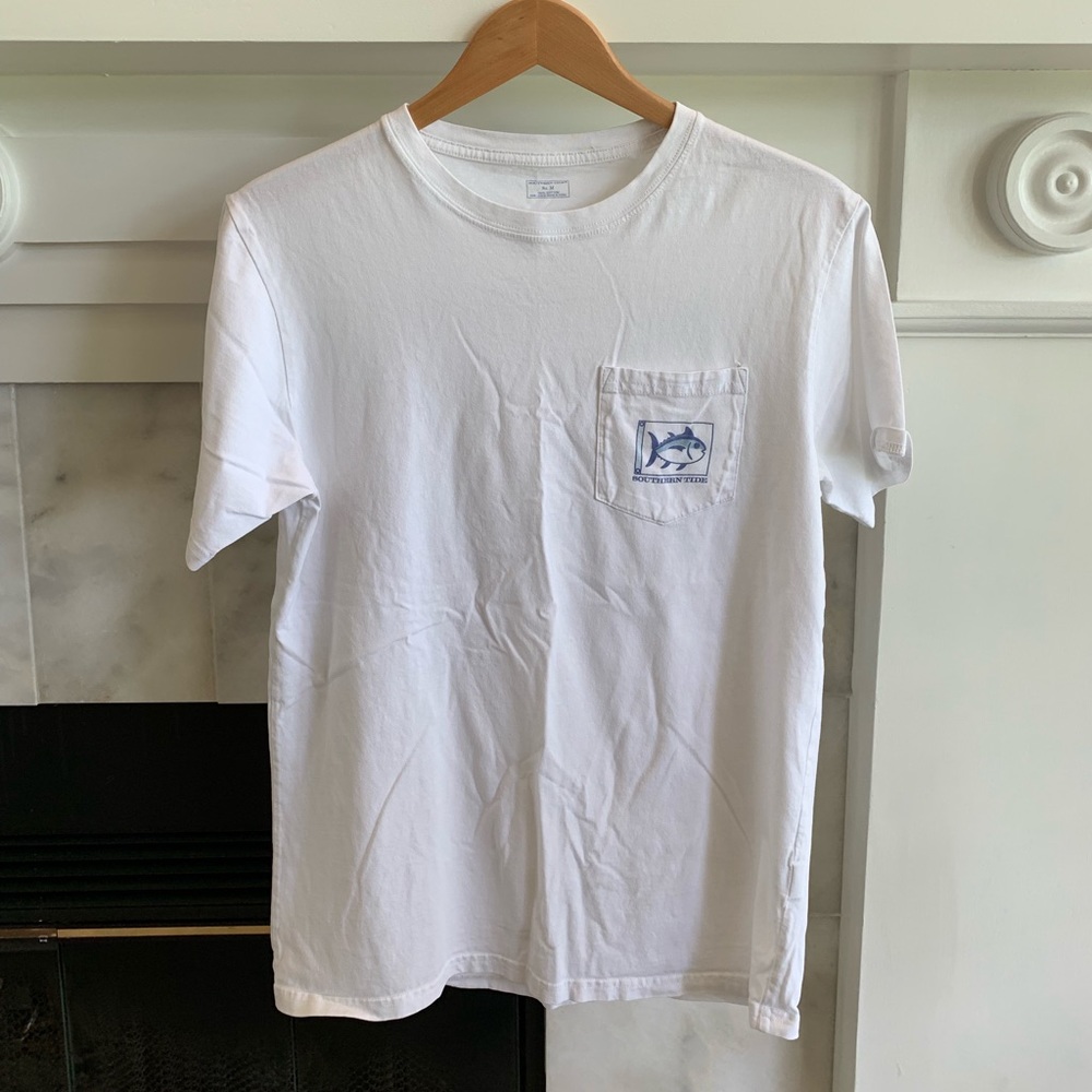 Men’s Southern Tide White Medium T Shirt